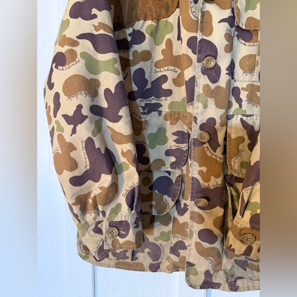 Vintage 70s Ducks Unlimited Bob Allen Hinting Jacket Talon Zip:Size Large - Picture 4 of 16